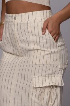 Buttercream Clean Lines Cargo Skirt -Lady Clothing Store PRODUCT JAN252023 NEWARRIVALS 216