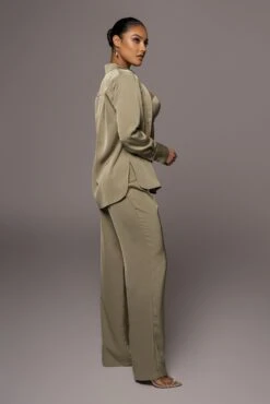 Olive Misty Button Up -Lady Clothing Store PRODUCT JAN52022 84