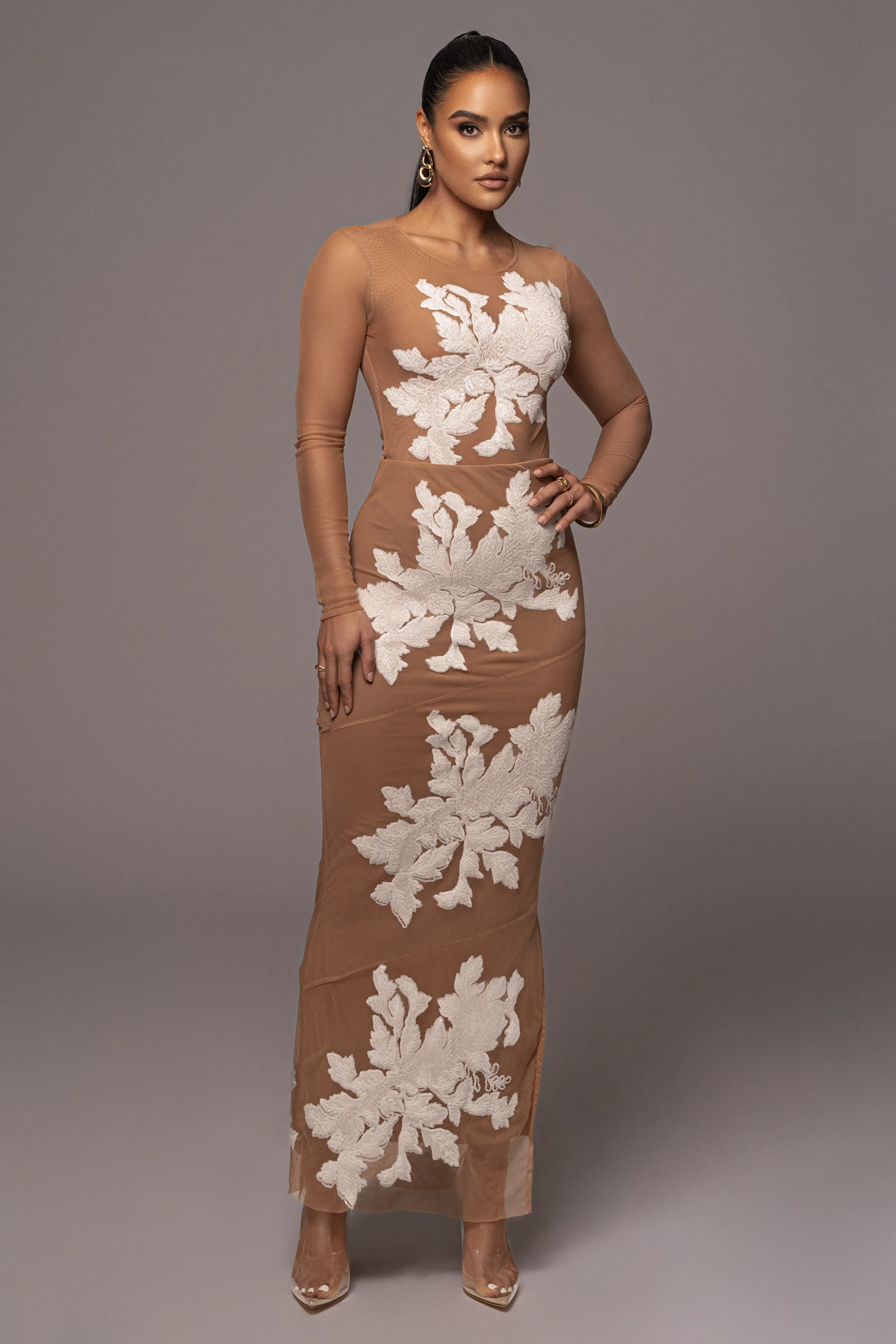 White Edena Embroidered Midi Skirt 7 White Edena Embroidered Midi Skirt - Image 5