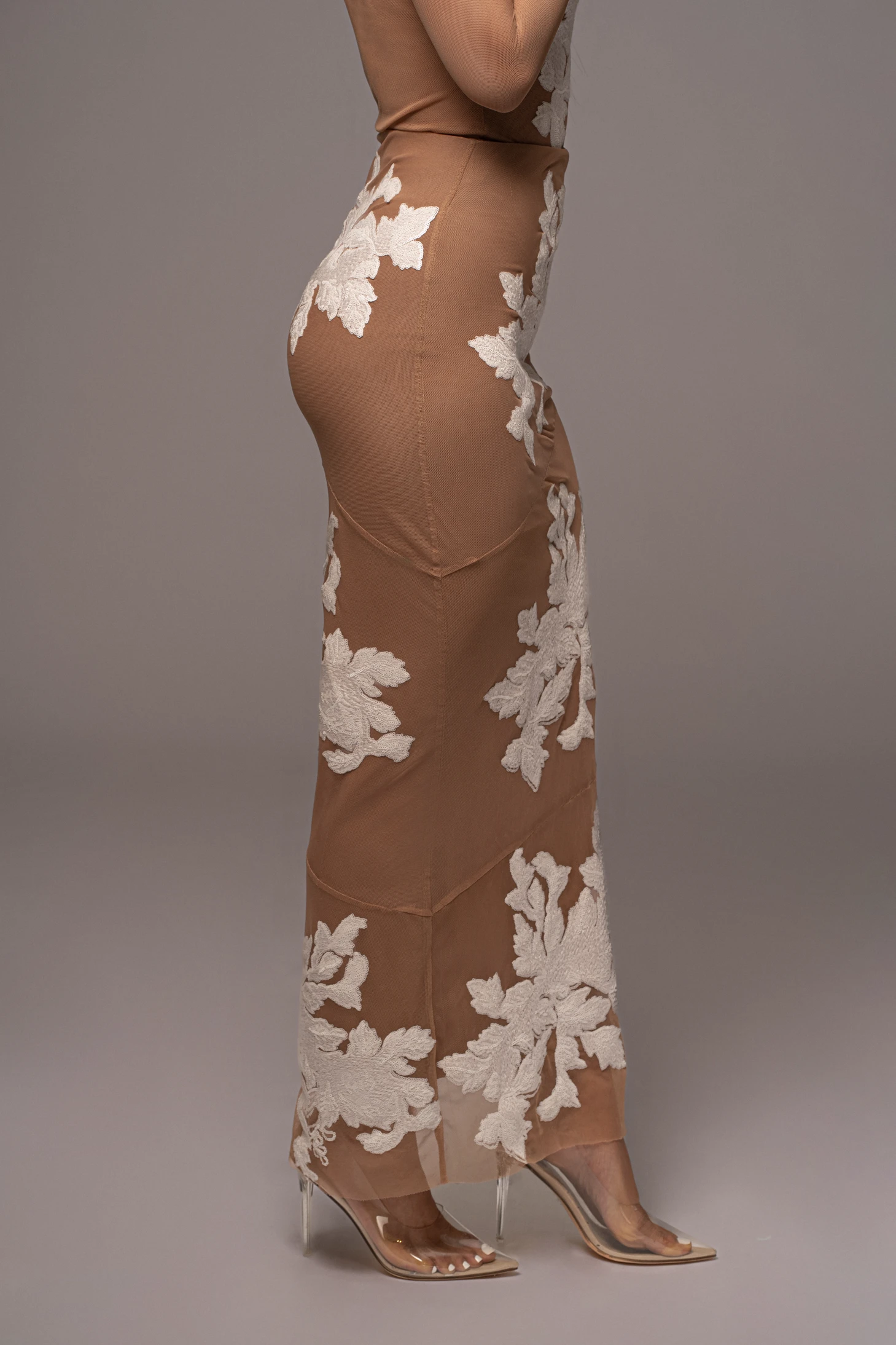 White Edena Embroidered Midi Skirt 12 White Edena Embroidered Midi Skirt - Image 10