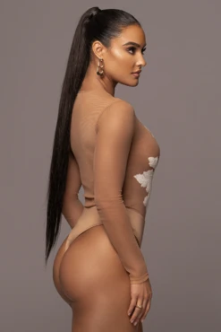 White Charmed Embroidered Mesh Bodysuit 27 White Charmed Embroidered Mesh Bodysuit -Lady Clothing Store PRODUCT JAN52023 VDAY 141