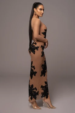 Black Edena Embroidered Midi Skirt -Lady Clothing Store PRODUCT JAN52023 VDAY 145