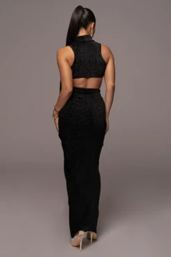 Black Chosen One Velvet Skirt Set -Lady Clothing Store PRODUCT JAN52023 VDAY 222