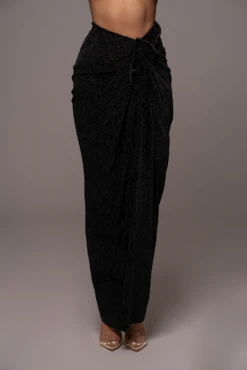Black Chosen One Velvet Skirt Set -Lady Clothing Store PRODUCT JAN52023 VDAY 227
