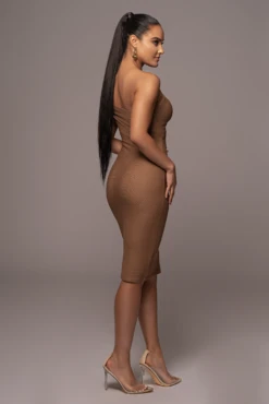 Tan Genasis One Shoulder Dress 19 Tan Genasis One Shoulder Dress -Lady Clothing Store PRODUCT JAN52023 VDAY 246
