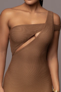 Tan Genasis One Shoulder Dress 21 Tan Genasis One Shoulder Dress -Lady Clothing Store PRODUCT JAN52023 VDAY 253