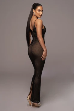 Black Elba Knit Maxi Dress -Lady Clothing Store PRODUCT JAN52023 VDAY 77