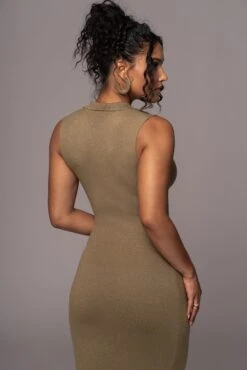 Olive Never Better Midi Dress -Lady Clothing Store PRODUCT JUL112023 CHIFFON 105