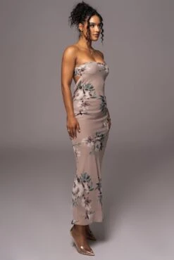 Purple Floral Break Free Strapless Maxi Dress -Lady Clothing Store PRODUCT JUL112023 CHIFFON 12