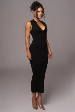 Black Never Better Midi Dress -Lady Clothing Store PRODUCT JUL112023 CHIFFON 120