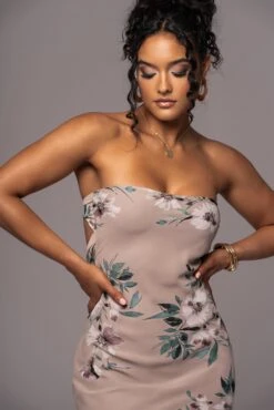 Purple Floral Break Free Strapless Maxi Dress -Lady Clothing Store PRODUCT JUL112023 CHIFFON 18