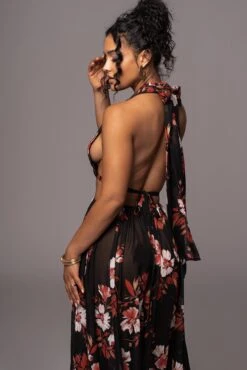 Red Floral Nicoletta Chiffon Maxi Dress 14 Red Floral Nicoletta Chiffon Maxi Dress -Lady Clothing Store PRODUCT JUL112023 CHIFFON 26