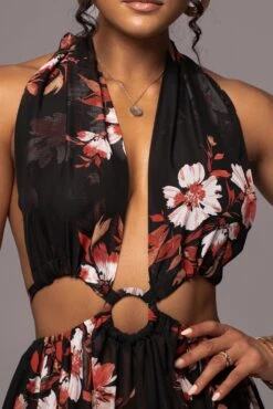 Red Floral Nicoletta Chiffon Maxi Dress 20 Red Floral Nicoletta Chiffon Maxi Dress -Lady Clothing Store PRODUCT JUL112023 CHIFFON 28