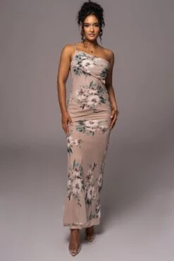 Purple Floral Treasure One Shoulder Dress -Lady Clothing Store PRODUCT JUL112023 CHIFFON 29