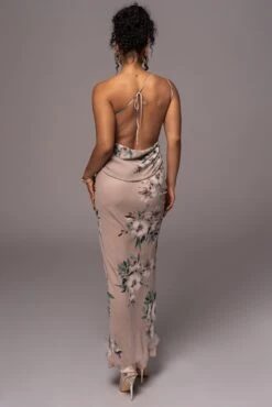 Purple Floral Treasure One Shoulder Dress -Lady Clothing Store PRODUCT JUL112023 CHIFFON 32