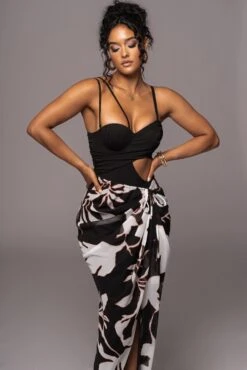 White Floral Endless Oasis Skirt Set -Lady Clothing Store PRODUCT JUL112023 CHIFFON 49