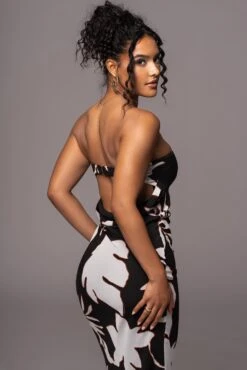 Ivory Floral Break Free Strapless Maxi Dress -Lady Clothing Store PRODUCT JUL112023 CHIFFON 6