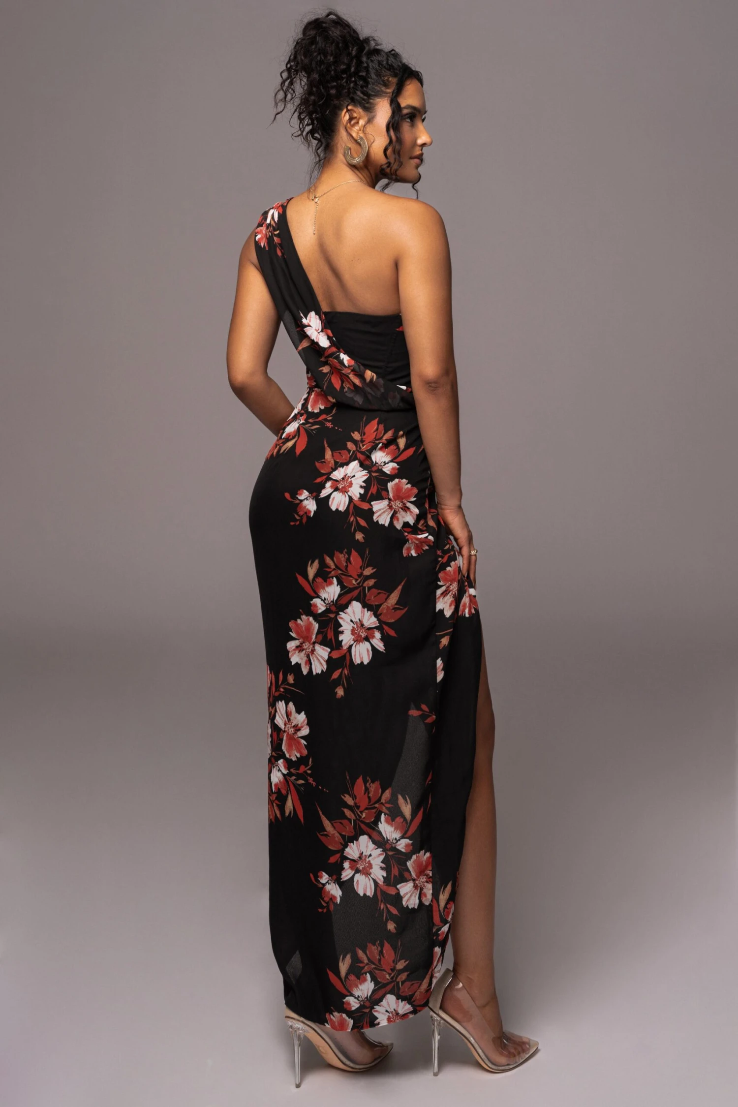 Red Floral Dream Chiffon Dress 13 Red Floral Dream Chiffon Dress - Image 11