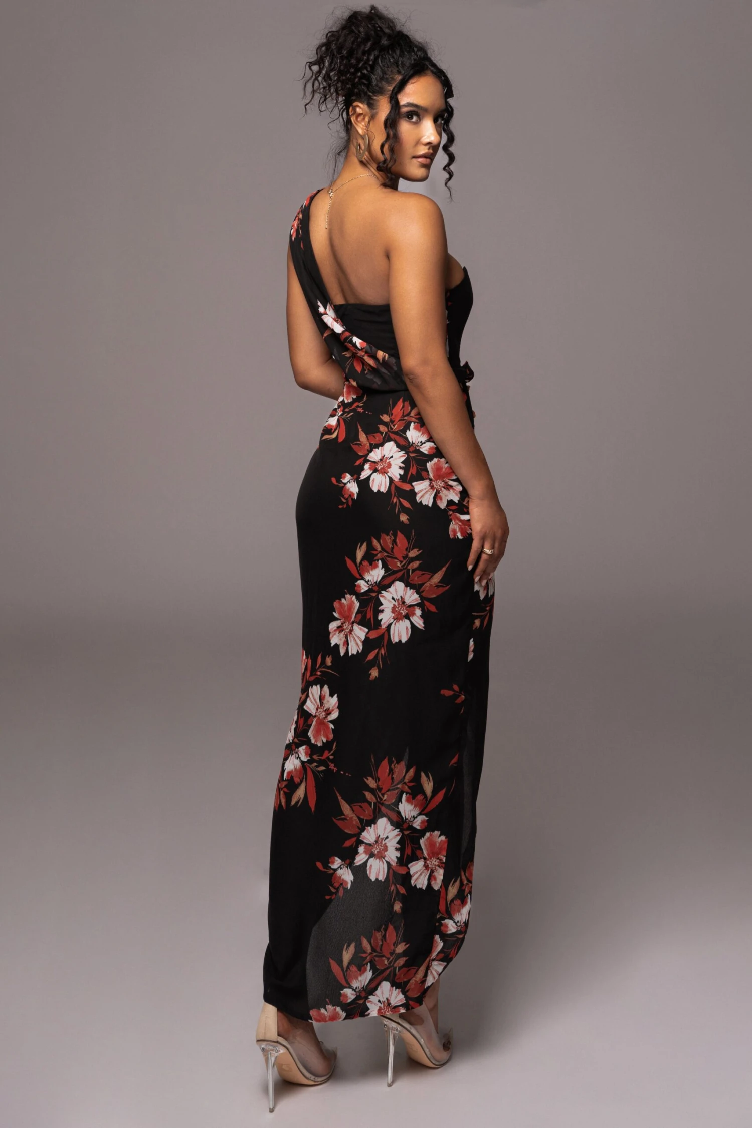 Red Floral Dream Chiffon Dress 11 Red Floral Dream Chiffon Dress - Image 9