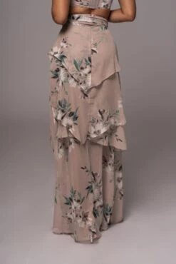 Purple Floral Printed Love Two-Piece Set -Lady Clothing Store PRODUCT JUL112023 CHIFFON 74