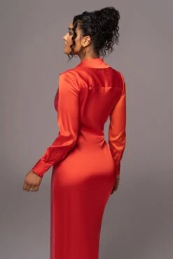 Pink Color Block Satin Midi Dress -Lady Clothing Store PRODUCT JUL112023 NEWARRIVALS 152