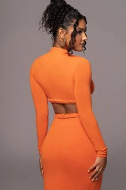 Orange City Love Two-Piece Skirt Set -Lady Clothing Store PRODUCT JUL112023 NEWARRIVALS 181
