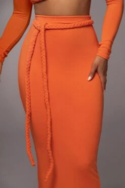 Orange City Love Two-Piece Skirt Set -Lady Clothing Store PRODUCT JUL112023 NEWARRIVALS 185