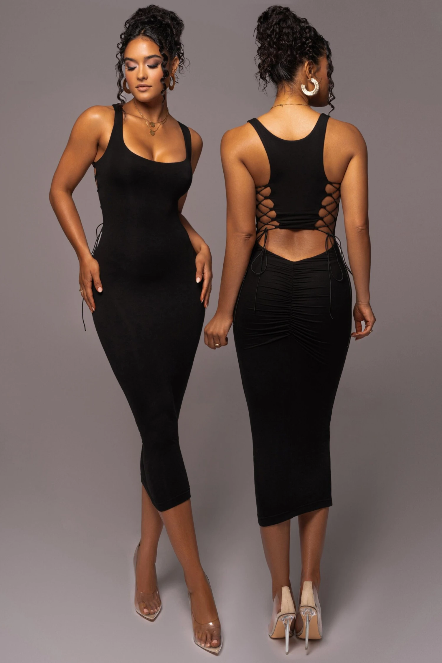 Black Late Nights Midi Dress 3 Black Late Nights Midi Dress