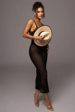 Black Almost Paradise Netted Maxi Dress -Lady Clothing Store PRODUCT JUL132023 ASAPMISSING 15