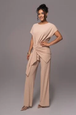 Tan Chase The Sun Two-Piece Set -Lady Clothing Store PRODUCT JUL132023 CHIFFON 142