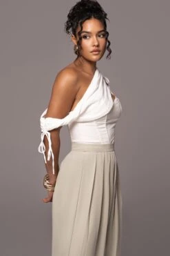 Sage Josette Wide-Leg Pleated Pants -Lady Clothing Store PRODUCT JUL132023 CHIFFON 18