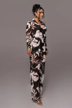 Ivory Floral Between Us Printed Button Up 21 Ivory Floral Between Us Printed Button Up -Lady Clothing Store PRODUCT JUL132023 CHIFFON 186