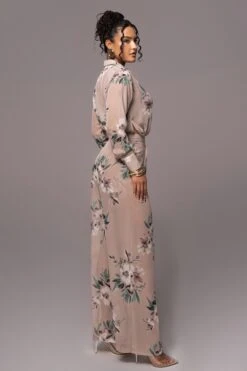 Purple Floral Between Us Printed Button Up -Lady Clothing Store PRODUCT JUL132023 CHIFFON 203