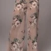 Purple Floral Stay For A While Printed Trousers -Lady Clothing Store PRODUCT JUL132023 CHIFFON 207