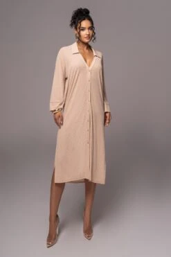 Tan Sunlight Crinkled Mesh Skirt Set -Lady Clothing Store PRODUCT JUL132023 CHIFFON 228