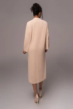 Tan Sunlight Crinkled Mesh Skirt Set -Lady Clothing Store PRODUCT JUL132023 CHIFFON 230