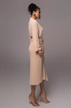 Tan Sunlight Crinkled Mesh Skirt Set -Lady Clothing Store PRODUCT JUL132023 CHIFFON 238