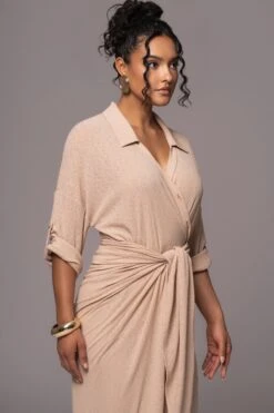 Tan Sunlight Crinkled Mesh Skirt Set -Lady Clothing Store PRODUCT JUL132023 CHIFFON 246