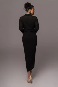 Black Sunlight Crinkled Mesh Skirt Set 20 Black Sunlight Crinkled Mesh Skirt Set -Lady Clothing Store PRODUCT JUL132023 CHIFFON 255