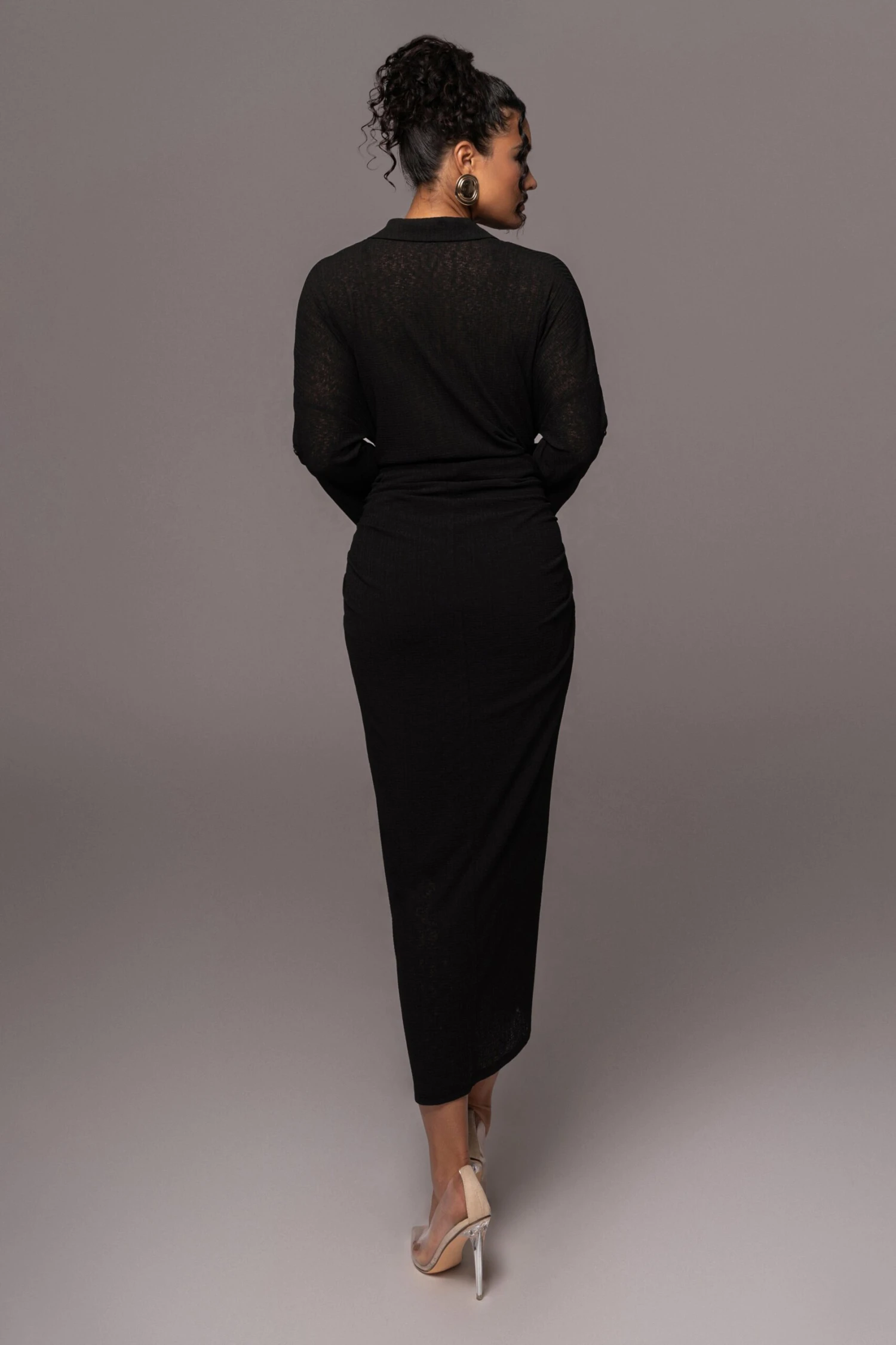 Black Sunlight Crinkled Mesh Skirt Set 11 Black Sunlight Crinkled Mesh Skirt Set - Image 9