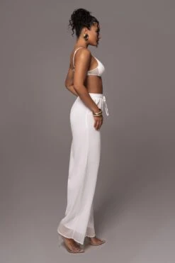 White Pacific 2-Piece Pant Set -Lady Clothing Store PRODUCT JUL132023 CHIFFON 272