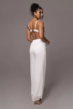 White Pacific 2-Piece Pant Set -Lady Clothing Store PRODUCT JUL132023 CHIFFON 273