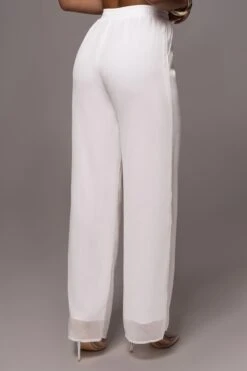 White Pacific 2-Piece Pant Set -Lady Clothing Store PRODUCT JUL132023 CHIFFON 275