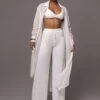 White Pacific 2-Piece Pant Set -Lady Clothing Store PRODUCT JUL132023 CHIFFON 278