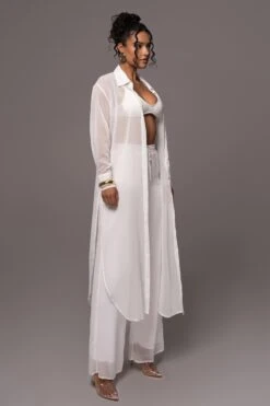 White Pacific 2-Piece Pant Set -Lady Clothing Store PRODUCT JUL132023 CHIFFON 280