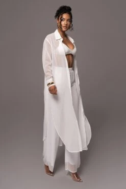 White Pacific 2-Piece Pant Set -Lady Clothing Store PRODUCT JUL132023 CHIFFON 281