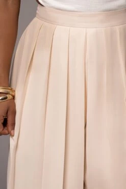Ivory Josette Wide-Leg Pleated Pants -Lady Clothing Store PRODUCT JUL132023 CHIFFON 73