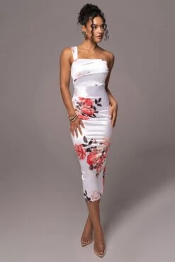 Ivory Crystalline Floral Midi Dress 17 Ivory Crystalline Floral Midi Dress -Lady Clothing Store PRODUCT JUL132023 CHIFFON 74