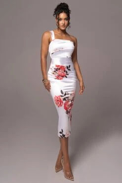 Ivory Crystalline Floral Midi Dress 14 Ivory Crystalline Floral Midi Dress -Lady Clothing Store PRODUCT JUL132023 CHIFFON 75