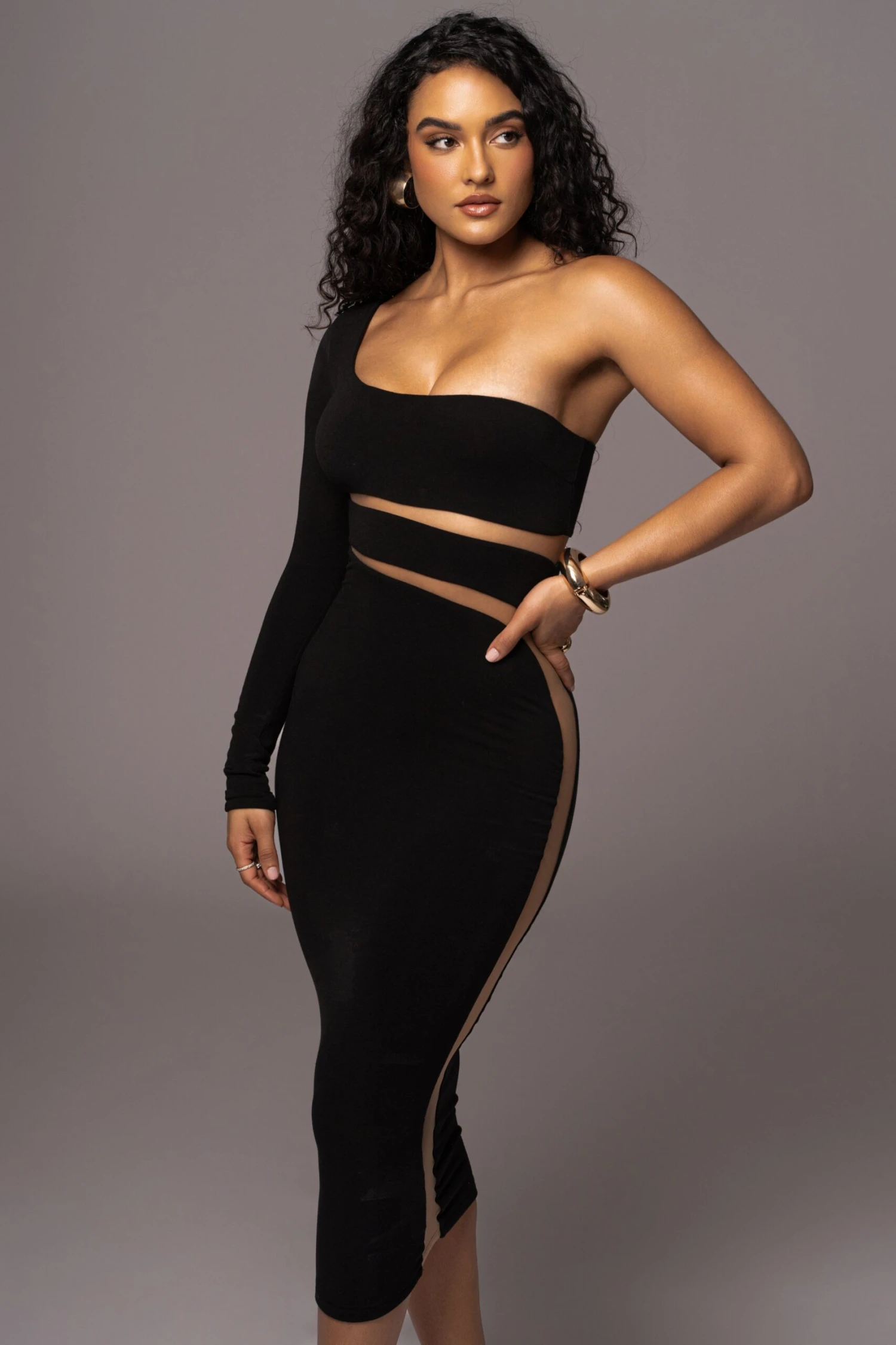 Noir Chase The Night One Shoulder Dress 7 Noir Chase The Night One Shoulder Dress - Image 5